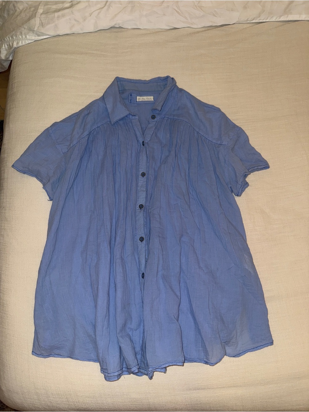 FREE PEOPLE Short-Sleeve Button-Up Shirt - Flowy